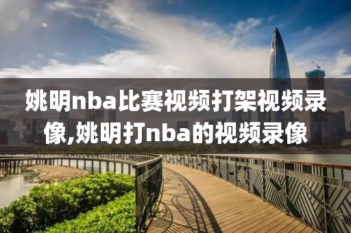 姚明nba比赛视频打架视频录像,姚明打nba的视频录像