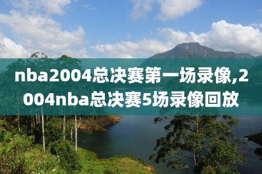 nba2004总决赛第一场录像,2004nba总决赛5场录像回放