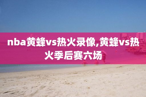 nba黄蜂vs热火录像,黄蜂vs热火季后赛六场