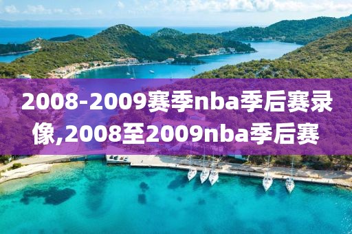 2008-2009赛季nba季后赛录像,2008至2009nba季后赛