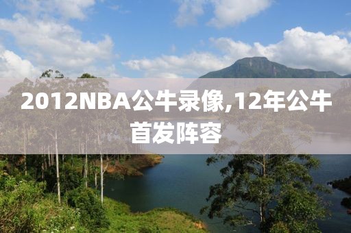 2012NBA公牛录像,12年公牛首发阵容