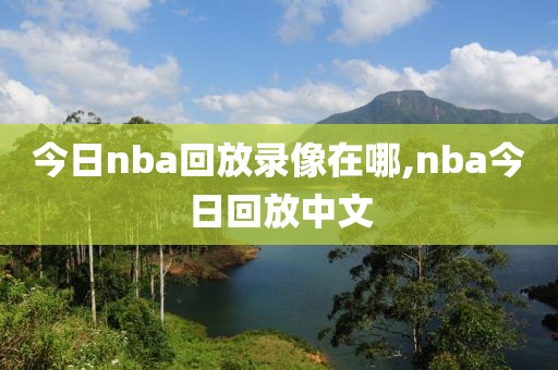 今日nba回放录像在哪,nba今日回放中文